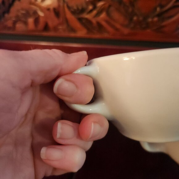 Lot of 2 Mismatch 4 oz. Coffee Cups White DIY Cups Replacement Parts - Picture 2 of 4